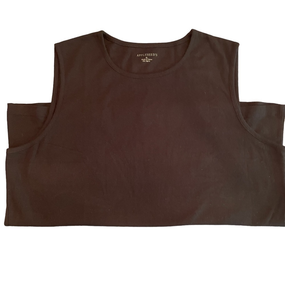 Appleseed’s woman’s black tank top size X-large​‎